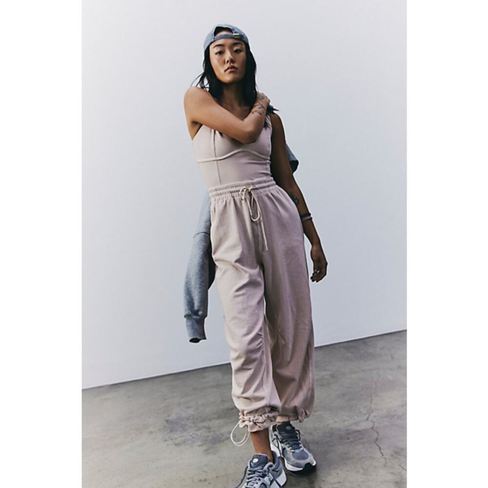 Free People FP Movement Inbound Onesie Jumpsuit Cashmere Size M